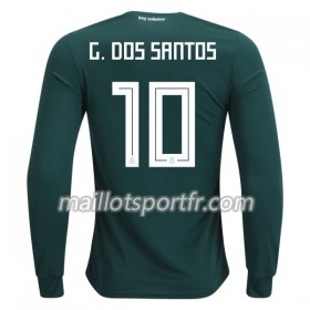 Maillot de Foot Mexique G.Dos Santos 10 Domicile Coupe du monde 2018 ML